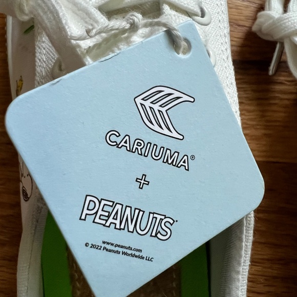 Cariuma "Peanuts"white 100% organic cotton canvas OCA Low women’s size 7.5 NWOB - Picture 8 of 10